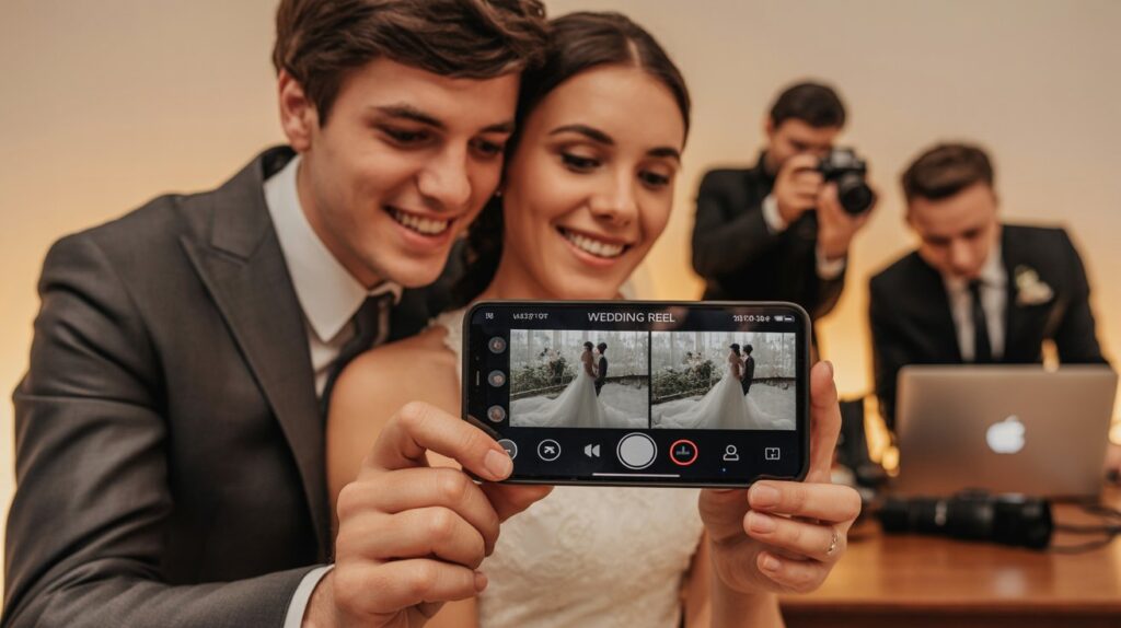 wedding video and stills reel editing,