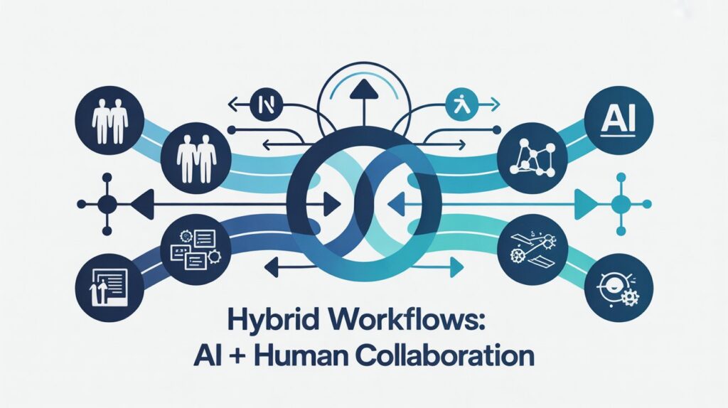 Hybrid Workflows: AI + Human Collaboration