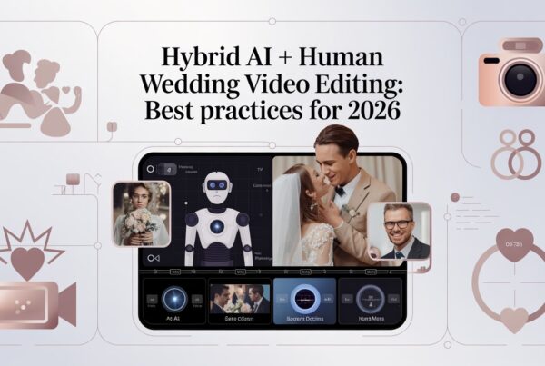 Hybrid AI + human wedding video editing