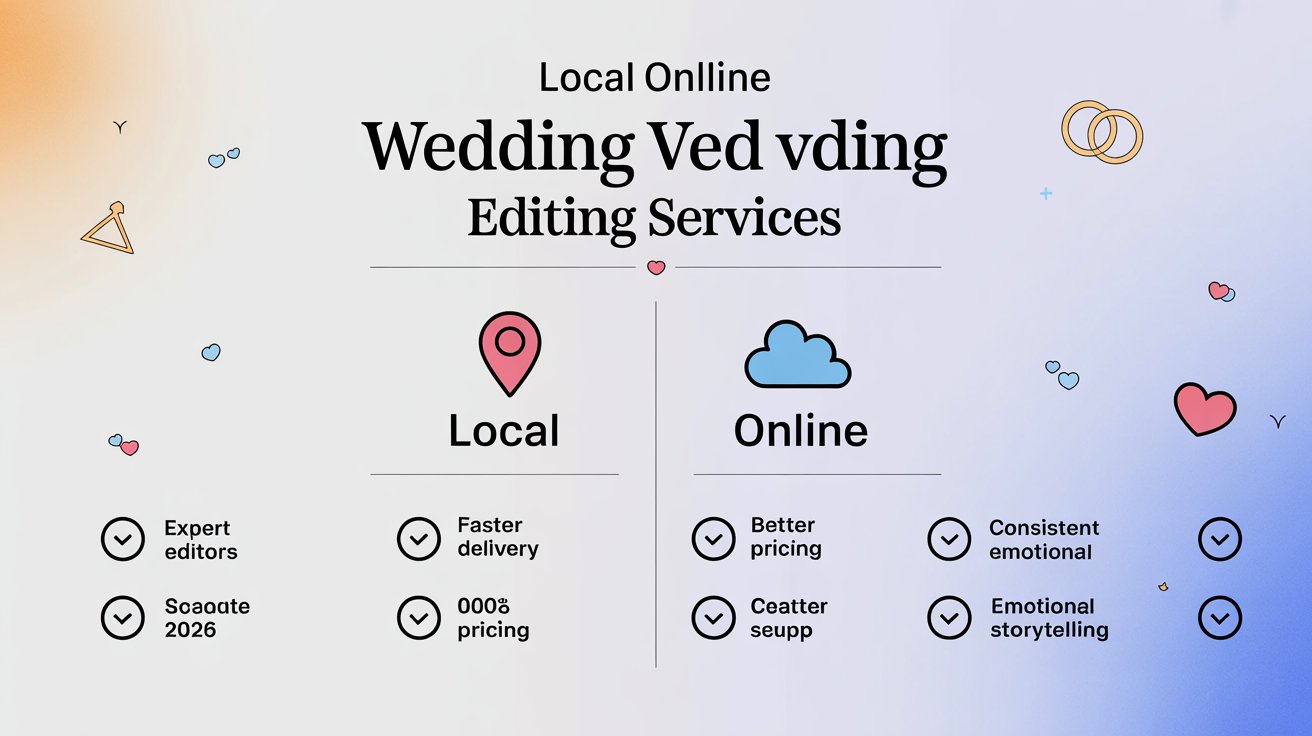 Local vs Online Wedding Video Editing Services