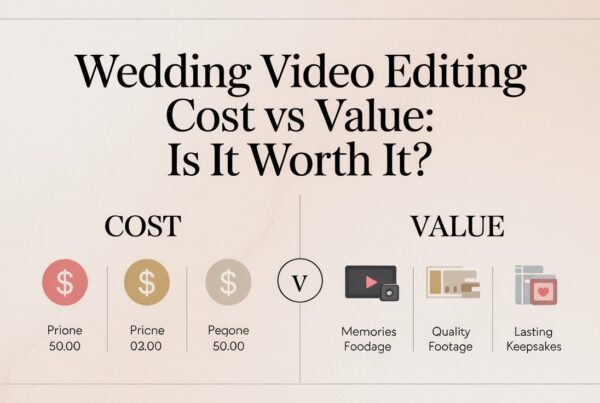 wedding video editing cost vs value