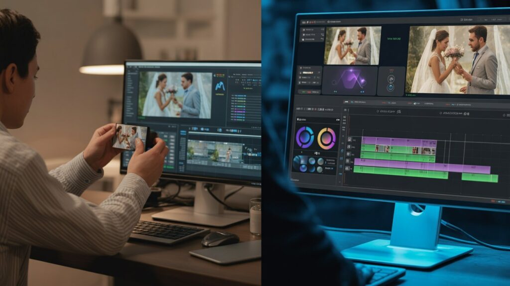 Human Wedding Video Editing vs Automated Edits