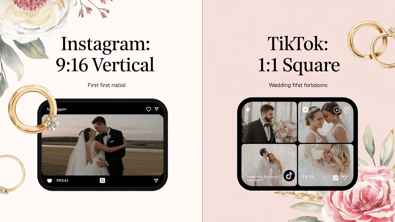 best wedding video formats for Instagram and TikTok