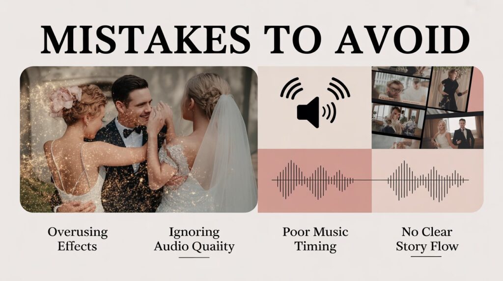 Common DIY Wedding Video Editing Mistakes to Avoid