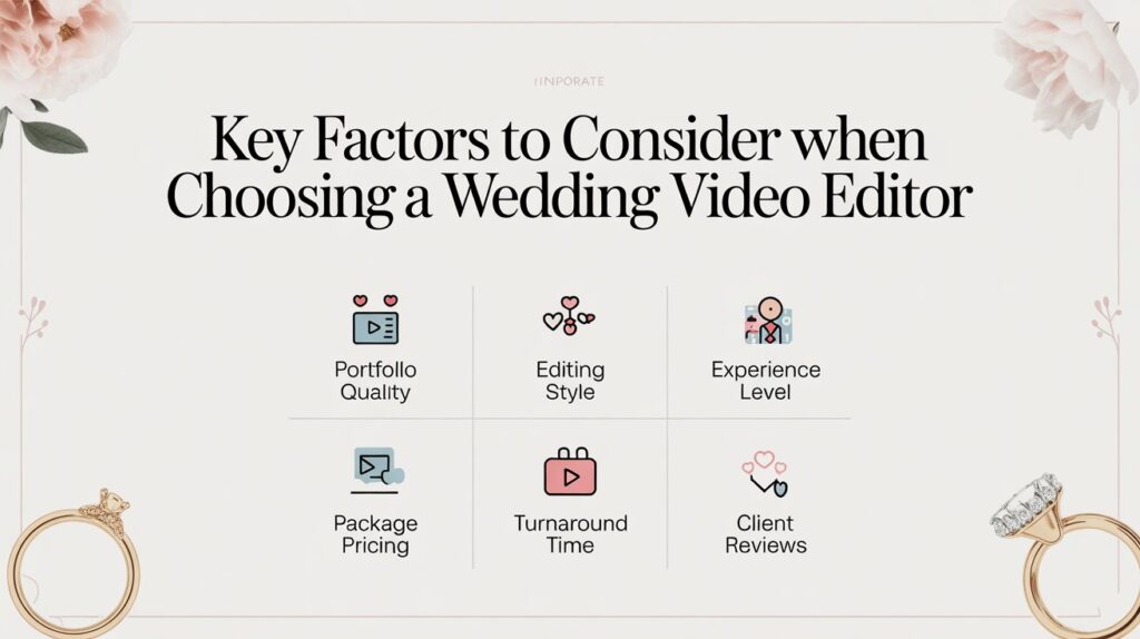 Key Factors to Consider When Choosing a Wedding Video Editor